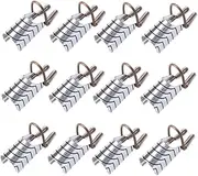 HONMEET Nail Beauty Tools 15pcs Silver Aluminum Nail Extension Finger Covers Reusable Nail Art Forms for Home