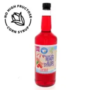 Hypothermias CHERRY Flavor Syrup Snow Cone machine Shaved Ice Syrup QUART