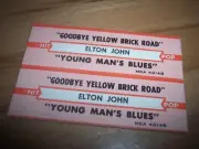 2 Elton John Goodbye Yellow Brick Road / Young Man's Blues Jukebox Title Strips