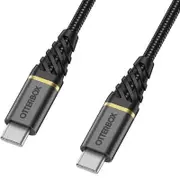 [78-52677] Otterbox 1m USB-C to USB-C Fast Charge Cable - Premium - Glamour Black