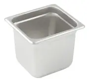 Anti-jam Steam Pan, 1/6 Size, 6", 24 Ga S/S (12 Each)