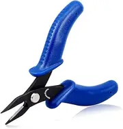 SPEEDWOX Mini Chain Nose Pliers Needle Nose 4 Inches Flat Smooth Jaw Pliers Miniature Pliers Micro Pocket Plier Small Jewelry Making Bending Wire Work Craft Beading Hobby Tools
