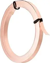 uxcell 19.7 Feet Pure Copper Wire, 32Gauge Flat Copper Jewelry Wire 5mm Wide Bendable Beading Wire for Jewelry Making DIY Crafts Supplies