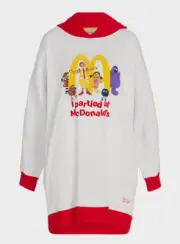 NEW PETER ALEXANDER MACCAS McDONALD'S HOODED NIGHTIE L $119 FLEECE JERSEY