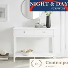 Chloe 2 drawer Console Hall Table CONTEMPO RANGE Matte White