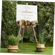 Wooden Easel Stand for Sign, Display Easel Stand Floor for Wedding Sign with 1