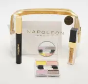 NAPOLEON PERDIS MASCARA GLOSS AND EYE SHADOW QUAD VALUED OVER $120.00