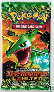 SEALED Pokemon Dragon's Exalted English Rayquaza Artwork Booster Pack