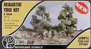 Woodland Scenics TR1112 N/HO Tree Kits 3-7" (6) Train Scenery