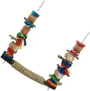 VILLFUL Parakeet Perch Durable Bird Stand for Parrots Plaything for Parakeets Budgies Increases Activity Space Engaging Chew for Care
