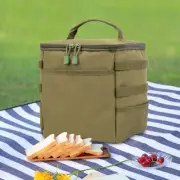10L Camping Gas Tank Storage Bag Large Capacity Bag for Outdoor Picnic (Green) A