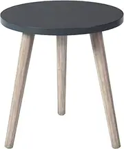 [Signature Design by Ashley] Fullersen Small Round Wood Accent Table 18.5", Blue