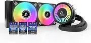 [ARCTIC] Liquid Freezer III 240 A-RGB - CPU AIO Water Cooler, Water Cooling PC, Intel & AMD, Efficient PWM-Controlled Pump, Fan: 200–2000 RPM, LGA1851 and LGA1700 Contact Frame - Black