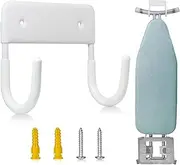 QYINXIU Ironing Board Holder, Wall Mount, Stainless Steel, Holds Most 'T' or 'Y' Shaped Boards, Towels, Brushes, Jackets, Chairs