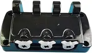 Ice Cream Machine Discharge Valve Black Panel Block Front Fittings Compatible for DONPER Soft Serve Ice Cream Machines Accessories with Modeling Caps Ice Cream Machine Black Panel Module with Styling