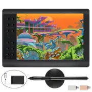 10X6inch Artist Pro Graphics Drawing Tablet Battery-free Stylus 12 Shortkey