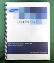 Samsung HMX-S15BP Instruction Manual: Full Color 160 Pages & Clear Covers