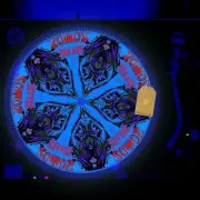 Witch Zombie Turntable Slipmat GLOW BLACKLIGHT 12 inch