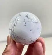 Howlite Crystal Sphere High Grade S150