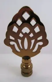 Lamp Finial Ant. Brass Pineapple (610)