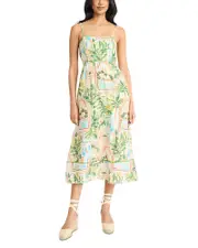 The Good Journey Midi Dress with Piping