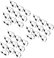 Baluue 4sets Sun Eye Blind Protective Monitor LED Eye Massager Eye Patches Sunglasses Silk Eye Mask Patient Safety Glasses UV Masks Blue Light Glasses Black 10pcs*4