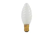 Crompton Twisted Pearl Candle Frosted 40W 240V 2700K Dimmable BA15d