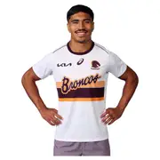 Men's NRL Brisbane Broncos 2025 Replica Run Out Tee