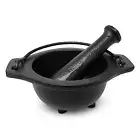 Cast Iron Cauldron Mortar and Pestle Set (Mp3-Cauldron Mortar & Pestle)