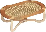 Rattan Cat Chair - Increased Cat Cooler Bed, Scratching Festivals | Kitten Sleeping Pad On Hot Days Suitable For Living Room Floor And Balcony