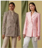 V1927 Sewing Pattern Double-Breasted Jacket Sizes 8-16 31664522751 Vogue 1827