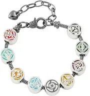 [HAMISH] Anime JJK Merch JJK Bracelet Gojo Satoru Itadori Yuji Fushiguro Megumi Character Simple Pattern DIY Removable Adjustable Bracelet Anime Accessories Creative Lightweight for Fans