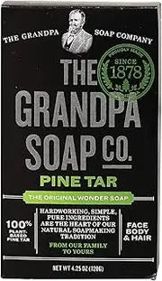 Grandpa's Pine Tar Soap 4.25 Ounce (Pack of 2)