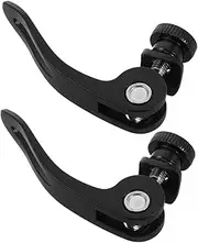 Alasum 2pcs Quick Release Bike Saddle Clamp Lightweight Durable Seatpost Lock for Mountain and Folding Bicycles Compact Design for Easy Portability and Broad Compatibility