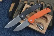 Italy G10 Titanium Handle M390 Steel Blade High Quality Pocket Knife In Wood Box