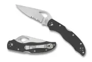 Byrd Harrier 2 Folding Knife BY01GPS2 3.39" Combo Edge Blade Black G-10 Handle