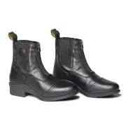 Mountain Horse Kids Veganza Paddock Boots, Vegan Leather, Zip Front, Black