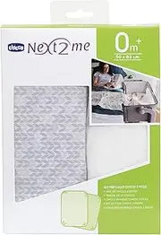 Chicco Chicco Fitted Sheets with Elastic Corners Compatible with Next2Me 2 Pieces, 50 x 83 cm, 100 Percentage Cotton, 2 Fitted Sheets with Elastic Corners - Baby Accessories Newborn 0+ - Knit