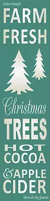 Porch 48" Stencil Farm Fresh Trees Hot Cocoa Apple Cider DIY Signs Free Shipping