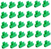 40pcs Greenhouse Film Clips Double Connect Plant Garden Clips Plastic Clamp for Shade Cloth Non-skid Screw Design