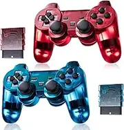 Classic Wireless Controller for P|s2/DS2/Pc (ClearRed and ClearBlue)