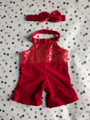 Build a Bear NEW Red One Piece Outfit and Headband