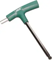 JBS HEX KEY WRENCHES A/F 2 Way, Tee Handle, Ball End- 1/8, 1/4, 5/16 Or 3/8 Inch
