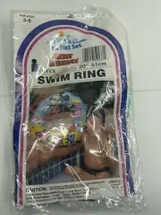 1991 Intex The Wet Set Mickey & Friends Swim Ring 20” Mickey Scuba