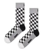 Grey Filled Optic Crew Sock Grey, White, Black