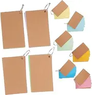 BCOATH Portable Study 10pc Set of Portrait Style Index Cards Note Pads for Efficient Organization
