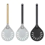 Pizza Turning Small Pizza Peel Paddle Short Round Tool Non Slip Wooden Handle