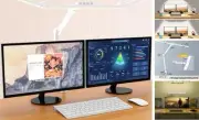 Led Desk Lamp for Home Office, White Architect Desk Lamp with Clamp for