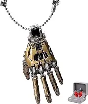 Mechanical Bionic Hand Pendant, Movable Finger Joints Robot Hand Charm Jewelry, Steampunk Mechanical Hands Pendant Necklace, Punk Lover Gift, for Men Women