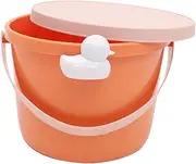 TEMPNAP Building Blocks Organizer Building Blocks Storage Organizer Doll Storage Basket Storage Holder Bucket Building Blocks Holder Building Blocks Organizer Orange Plastic